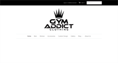 Desktop Screenshot of gymaddictclothing.com